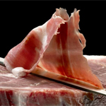 Dégustation jambon Porc Noir de Bigorre